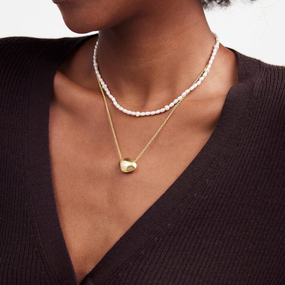 [NWT] Madewell Two-Pack Freshwater Pearl Necklace Set